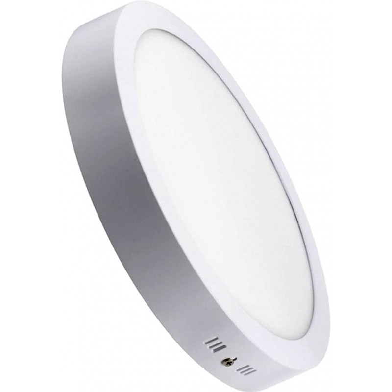 11,95 € Free Shipping | Indoor ceiling light NB2007 18W 4500K Neutral light. Round Shape Ø 22 cm. EPISTAR SMD LED Chip. LED Driver included Kitchen, bathroom and stairs. Aluminum. White Color