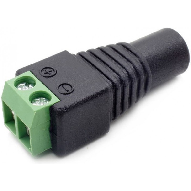 1,95 € Free Shipping | Lighting fixtures Female DC connector. Power socket Black Color