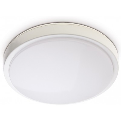 Внутренний потолочный светильник 27W 4000K Нейтральный свет. Ø 35 cm. настенный светильник Кухня, ванная комната и лестница. Белый Цвет