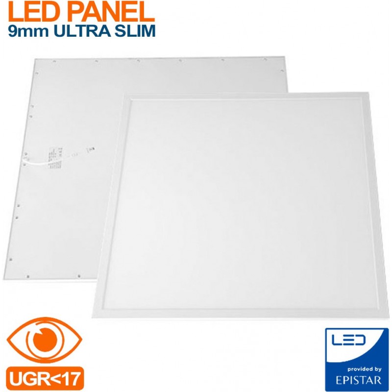 222,95 € Free Shipping | 6 units box LED panel 40W LED 6000K Cold light. Rectangular Shape 120×30 cm. Full kit. Slimline Extra-flat LED Panel + Driver + Suspension Cables Office, work zone and warehouse. PMMA and Lacquered aluminum. White Color