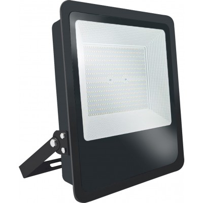 Foco proyector exterior 500W 6000K Luz fría. 53×44 cm. Chip LED SMD Epistar 2835. Iluminación industrial de alta potencia Aluminio y vidrio templado. Color negro