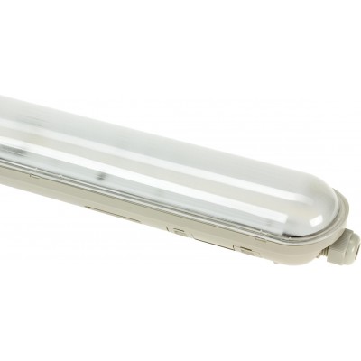 38,95 € Kostenloser Versand | Deckenlampe 38W 4000K Neutrales Licht. 120×7 cm. Wasserdichtes und wasserdichtes Gehäuse mit integrierten SMD-LEDs Polycarbonat. Beige Farbe