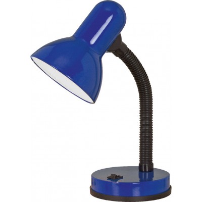 Lámpara de escritorio Eglo Basic 40W Forma Cónica 30 cm. Oficina y zona de trabajo. Estilo moderno y diseño. Acero y Plástico. Color azul