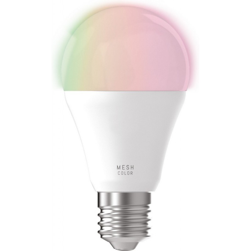 21,95 € 免费送货 | 遥控LED灯泡 Eglo Eglo Connect 9W E27 LED RGBTW A60 2700K 非常温暖的光. 椭圆形 形状 Ø 6 cm. 塑料
