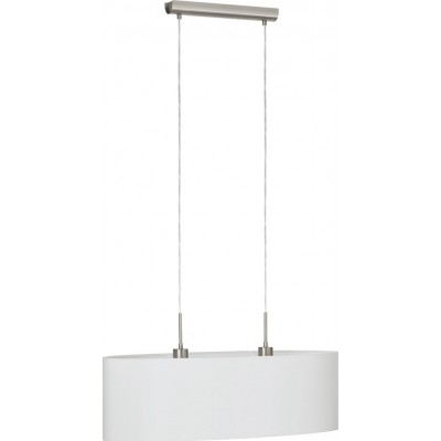 Подвесной светильник Eglo Pasteri 120W 110×75 cm. Стали и текстиль. Белый, никель и матовый никель Цвет
