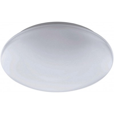 69,95 € Free Shipping | Indoor ceiling light Eglo Giron C 17W 2700K Very warm light. Ø 30 cm. Steel and plastic. White Color