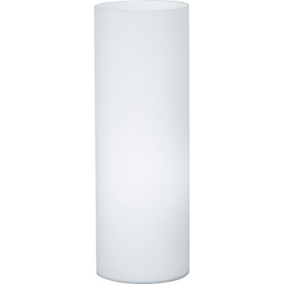 37,95 € Free Shipping | Table lamp Eglo Geo 60W Ø 12 cm. Glass and opal glass. White Color