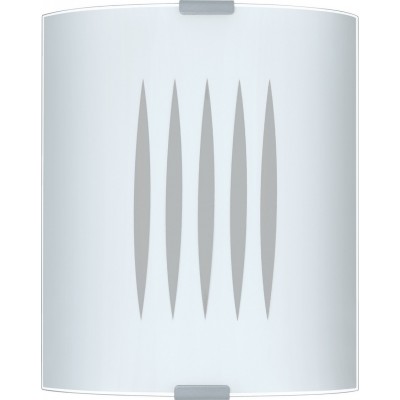 屋内ウォールライト Eglo Grafik 60W 円筒形 形状 21×18 cm. キッチン そして バスルーム. 設計 スタイル. 鋼, ガラス そして サテンガラス