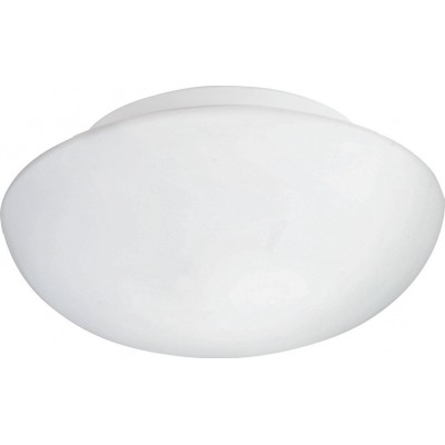 55,95 € Free Shipping | Indoor ceiling light Eglo Ella 120W Spherical Shape Ø 35 cm. Kitchen and bathroom. Modern Style. Steel, glass and opal glass. White Color
