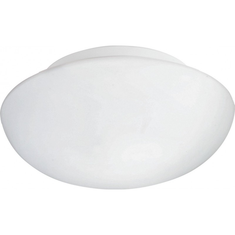 55,95 € Free Shipping | Indoor ceiling light Eglo Ella 120W Spherical Shape Ø 35 cm. Kitchen and bathroom. Modern Style. Steel, glass and opal glass. White Color