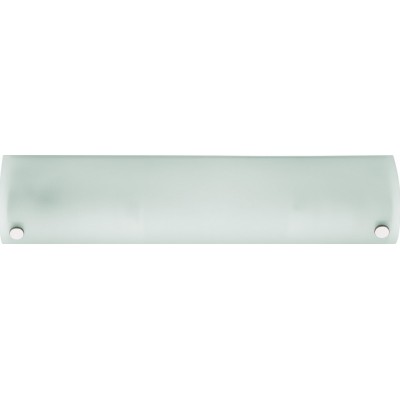 室内壁灯 Eglo Mono 80W 拉长的 形状 34×7 cm. 浴室. 凉爽的 风格. 钢, 玻璃 和 缎面玻璃. 白色的, 镀铬 和 银 颜色