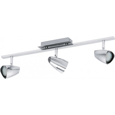 Indoor spotlight Eglo Corbera 9W 59×7 cm. Steel and plastic. Plated chrome and silver Color