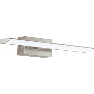 家具の照明 Eglo Tabiano 3.2W 4000K ニュートラルライト. 細長い 形状 41×7 cm. ミラーランプ バスルーム. モダン スタイル. 鋼 そして プラスチック. 白い, ニッケル そして マットニッケル カラー
