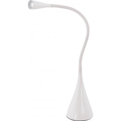 Schreibtischlampe Eglo Snapora 3.5W 3000K Warmes Licht. Konische Gestalten 49 cm. Büro und arbeitsbereich. Modern, anspruchsvoll und design Stil. Aluminium und Plastik. Weiß Farbe