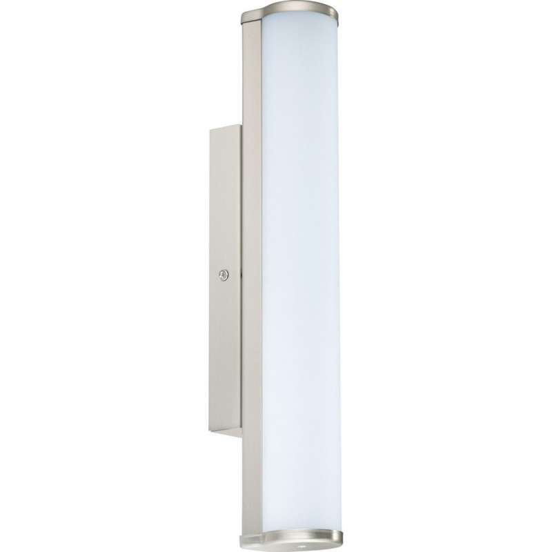 62,95 € Free Shipping | Furniture lighting Eglo Calnova 8W 4000K Neutral light. Extended Shape 35×5 cm. Kitchen and bathroom. Modern Style. Steel, Glass and Satin glass. White, nickel and matt nickel Color