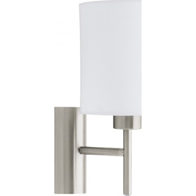 Настенный светильник для дома Eglo Pasteri 60W 31×15 cm. Спальная комната. Современный Стиль. Стали и Текстиль. Белый, никель и матовый никель Цвет