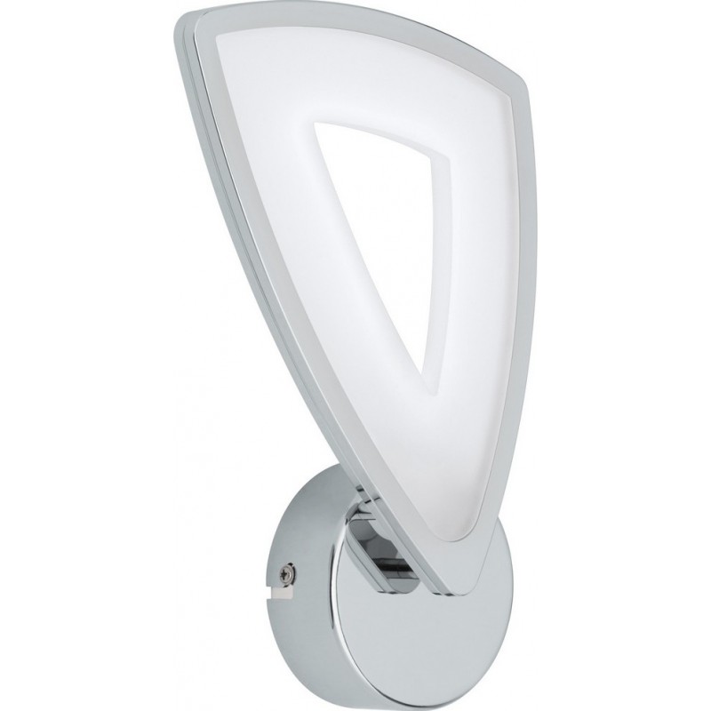 Indoor wall light Eglo Amonde 6W 3000K Warm light. Angular Shape 29×16 cm. Living room, bedroom and lobby. Modern Style. Aluminum and plastic. Plated chrome, silver and satin Color