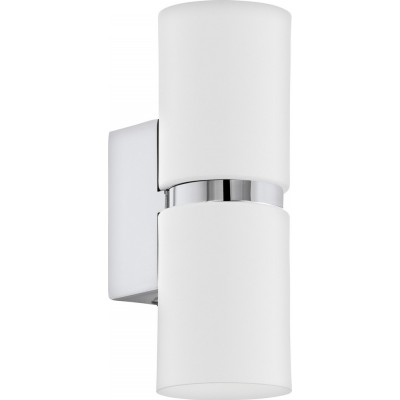 58,95 € Free Shipping | Indoor spotlight Eglo Passa 6.5W Cylindrical Shape 17×6 cm. Living room, bedroom and lobby. Sophisticated Style. Steel. White, plated chrome and silver Color
