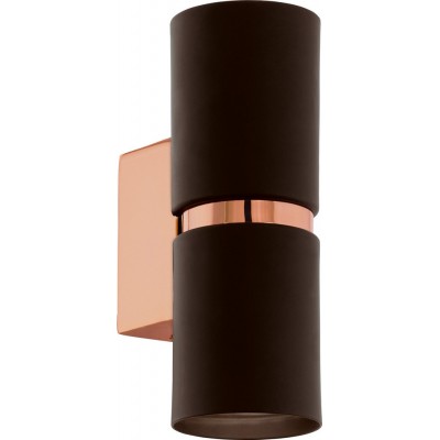 58,95 € Free Shipping | Indoor wall light Eglo Passa 6.5W Cylindrical Shape 17×6 cm. Living room, bedroom and lobby. Sophisticated Style. Steel. Copper, golden and brown Color