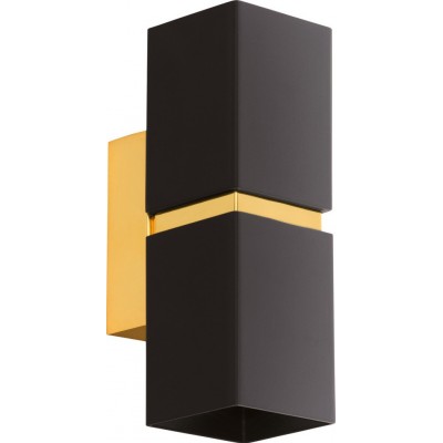 58,95 € Free Shipping | Indoor wall light Eglo Passa 6.5W Extended Shape 17×6 cm. Living room, bedroom and lobby. Sophisticated Style. Steel. Golden and black Color