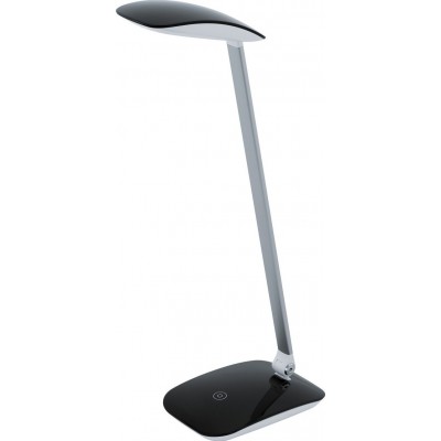69,95 € Free Shipping | Desk lamp Eglo Cajero 4.5W 4000K Neutral light. Cubic Shape 50×15 cm. Office and work zone. Modern, sophisticated and design Style. Plastic. Black Color