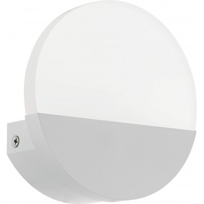 37,95 € Free Shipping | Indoor wall light Eglo Metrass 1 4.5W 3000K Warm light. Round Shape 13×13 cm. Bedroom, lobby and office. Modern and design Style. Aluminum and plastic. White and satin Color