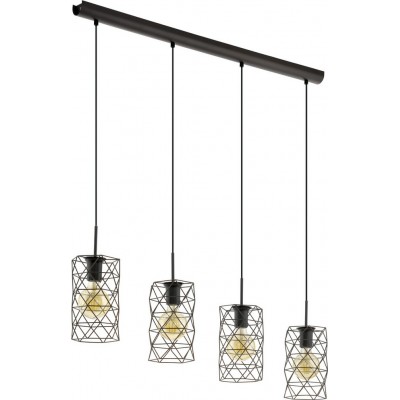 Lâmpada pendurada Eglo Estevau 240W 110×98 cm. Aço. Cor castanho e marrom escuro