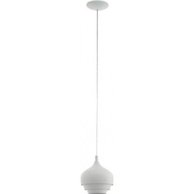 吊灯 Eglo Camborne 60W 金字塔形 形状 Ø 19 cm. 客厅 和 饭厅. 现代的, 复杂的 和 设计 风格. 钢. 白色的 颜色