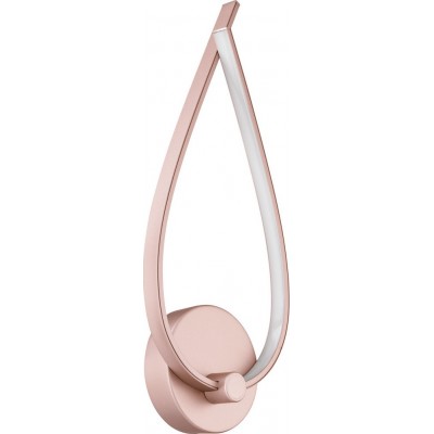 64,95 € Free Shipping | Indoor wall light Eglo Palozza 11W 3000K Warm light. Angular Shape 43×17 cm. Living room and bedroom. Sophisticated and design Style. Aluminum and plastic. White, golden and pink gold Color