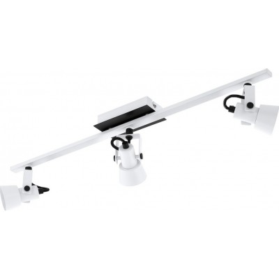 65,95 € Envoi gratuit | Projecteur d'intérieur Eglo Trillo 15W 69×7 cm. Acier. Couleur blanc et noir