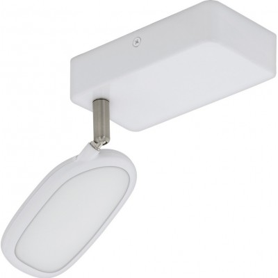 62,95 € Spedizione Gratuita | Faretto da interno Eglo Palombare C 5W 2700K Luce molto calda. 15×8 cm. Acciaio, alluminio e plastica. Colore bianca