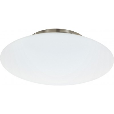 Indoor ceiling light Eglo Frattina C 27W 2700K Very warm light. Ø 43 cm. Steel and Plastic. White, nickel and matt nickel Color