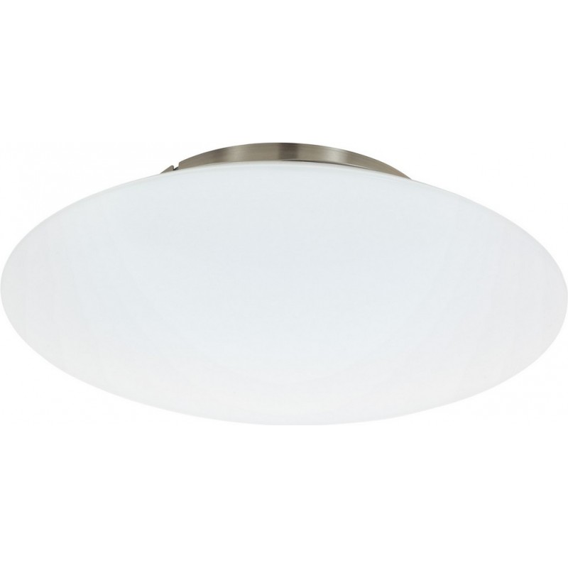 149,95 € Free Shipping | Indoor ceiling light Eglo Frattina C 27W 2700K Very warm light. Ø 43 cm. Steel and Plastic. White, nickel and matt nickel Color