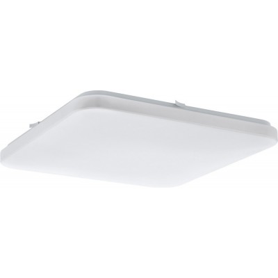 Plafón de interior Eglo Frania 33.5W 3000K Luz cálida. Forma Cuadrada 43×43 cm. Cocina y baño. Estilo clásico. Acero y Plástico. Color blanco
