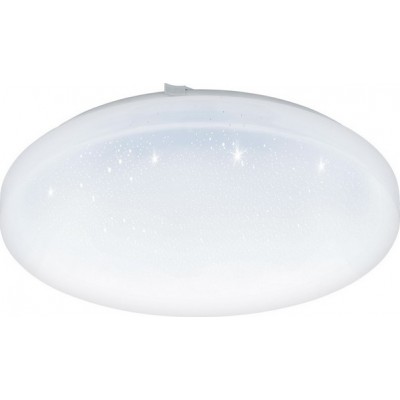 38,95 € Free Shipping | Indoor ceiling light Eglo Frania S 17.5W 3000K Warm light. Round Shape Ø 33 cm. Kitchen and bathroom. Classic Style. Steel and plastic. White Color
