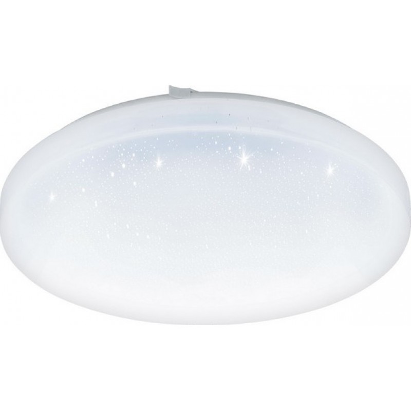 38,95 € Envoi gratuit | Plafonnier intérieur Eglo Frania S 17.5W 3000K Lumière chaude. Façonner Ronde Ø 33 cm. Cuisine et salle de bain. Style classique. Acier et Plastique. Couleur blanc