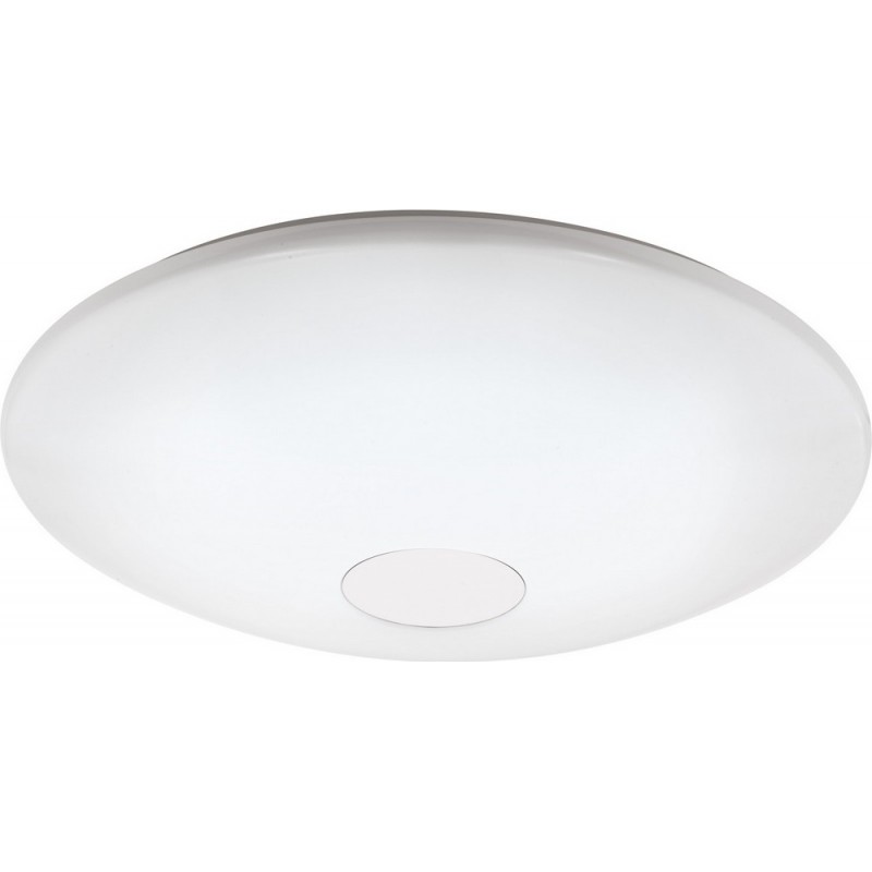 199,95 € Free Shipping | Indoor ceiling light Eglo Totari C 34W 2700K Very warm light. Ø 58 cm. Steel and Plastic. White, plated chrome and silver Color