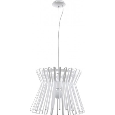 Lampe à suspension Eglo Locubin 40W Ø 46 cm. Acier. Couleur blanc