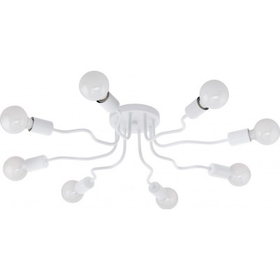 Chandelier Eglo Orazio 320W Angular Shape Ø 69 cm. Living room, dining room and bedroom. Design Style. Steel. White Color