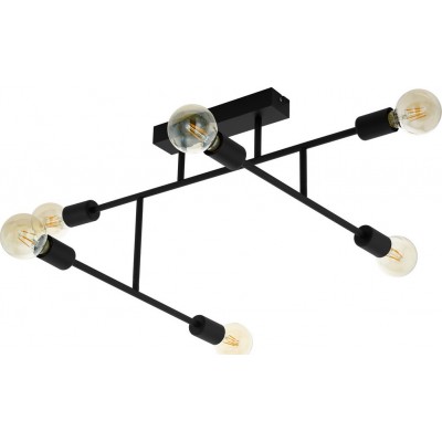 Chandelier Eglo Belsiana 240W 89×51 cm. Steel. Black Color