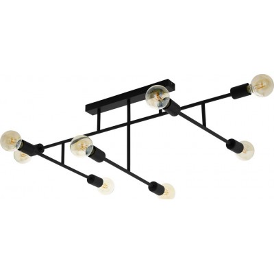 184,95 € Free Shipping | Chandelier Eglo Belsiana 320W 118×51 cm. Steel. Black Color