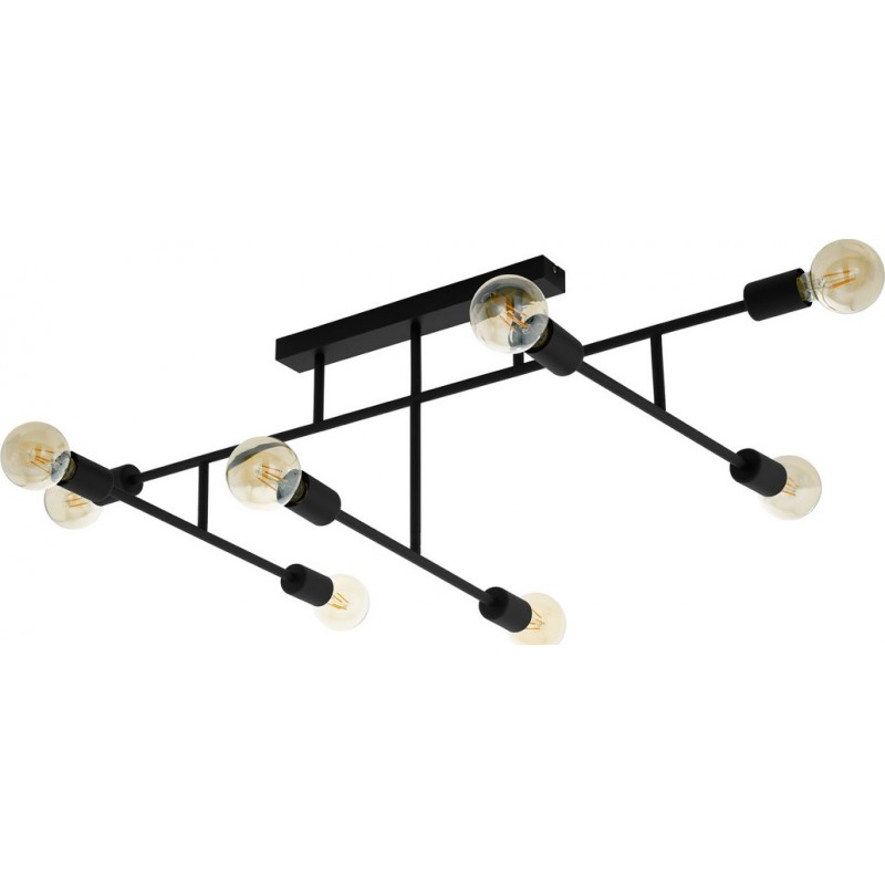 184,95 € Envio grátis | Lustre Eglo Belsiana 320W 118×51 cm. Aço. Cor preto