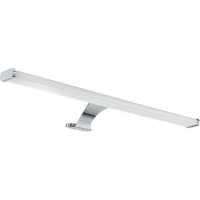 71,95 € Free Shipping | Furniture lighting Eglo Vinchio 10W 3000K Warm light. 60×5 cm. Mirror lamp Steel and plastic. White, plated chrome and silver Color