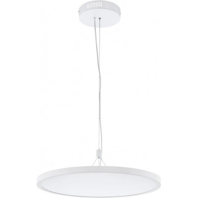 吊灯 Eglo Cerignola C 32W 2700K 非常温暖的光. 圆形的 形状 Ø 60 cm. 客厅, 厨房 和 饭厅. 现代的, 复杂的 和 设计 风格. 钢, 铝 和 塑料. 白色的 颜色