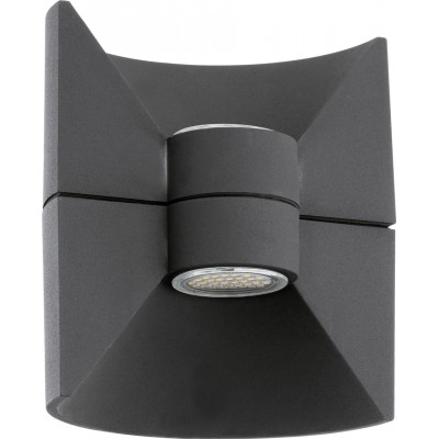 62,95 € Free Shipping | Outdoor wall light Eglo Redondo 5W 3000K Warm light. Cylindrical Shape 18×16 cm. Terrace, garden and pool. Modern and design Style. Aluminum. Anthracite and black Color