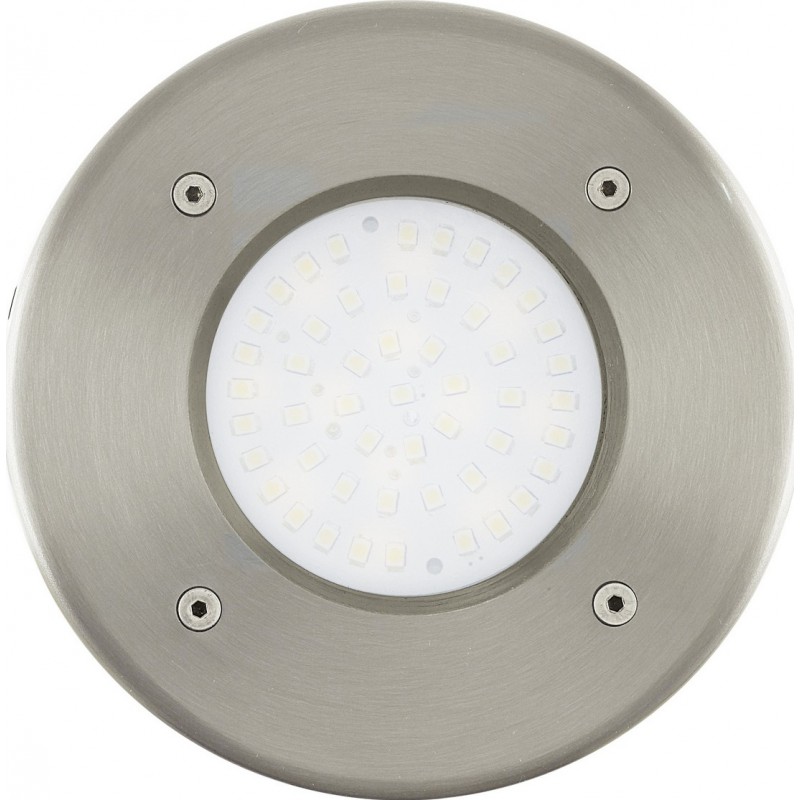 44,95 € Spedizione Gratuita | Apparecchio da incasso Eglo Lamedo 2.5W 3000K Luce calda. Ø 10 cm. Apparecchio da pavimento Acciaio, acciaio inossidabile e bicchiere. Colore acciaio inossidabile, bianca e argento