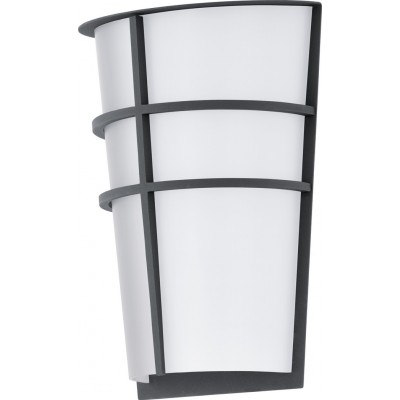 61,95 € Free Shipping | Outdoor wall light Eglo Breganzo 5W 3000K Warm light. Cylindrical Shape 25×18 cm. Terrace, garden and pool. Modern and design Style. Steel, galvanized steel and plastic. Anthracite, white and black Color