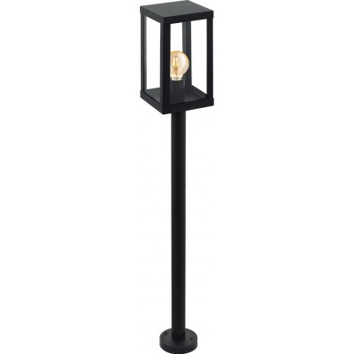 92,95 € Kostenloser Versand | Strassenlicht Eglo Alamonte 1 60W 102×15 cm. Stahl, verzinkter stahl und glas. Schwarz Farbe