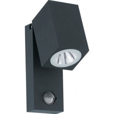 84,95 € Free Shipping | Outdoor wall light Eglo Sakeda 5W 3000K Warm light. Cubic Shape 17×7 cm. Terrace, garden and pool. Modern and design Style. Aluminum. Anthracite and black Color