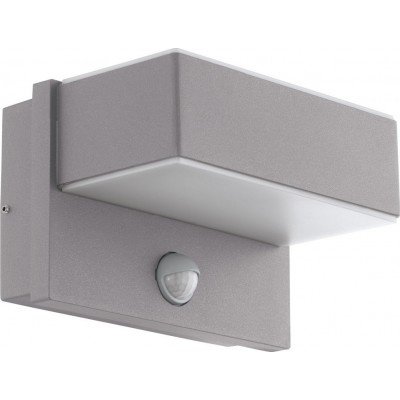 98,95 € Free Shipping | Outdoor wall light Eglo Azzinano 11.5W 3000K Warm light. Cubic Shape 19×12 cm. Terrace, garden and pool. Modern and design Style. Steel, galvanized steel and plastic. White and silver Color